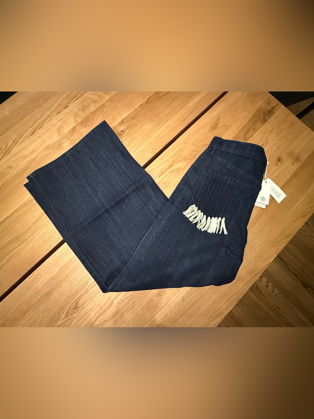 NWT Tory Burch Tilly Wide Leg High Rise Jean Sz 28